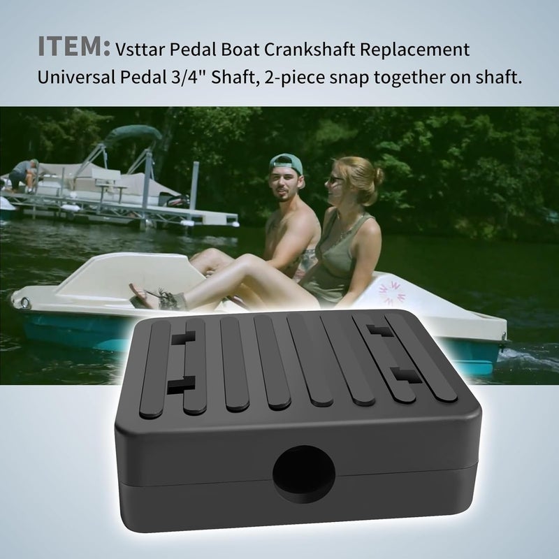 Vsttar 1 Pcs Pedal Boat Crankshaft Replacement Universal Pedal 3/4" Shaft, Fits Sundolphin, Water Wheeler, Sea Hawk, Aqua Toy Calypso, ASL, Paddle Wheler Sundolphin and More - Image 5